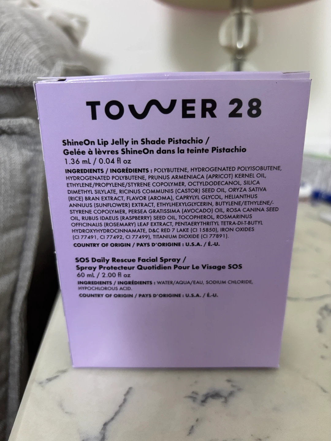 Sephora birthday set-Tower 28 SOS facial spray & lip jelly - photo 2