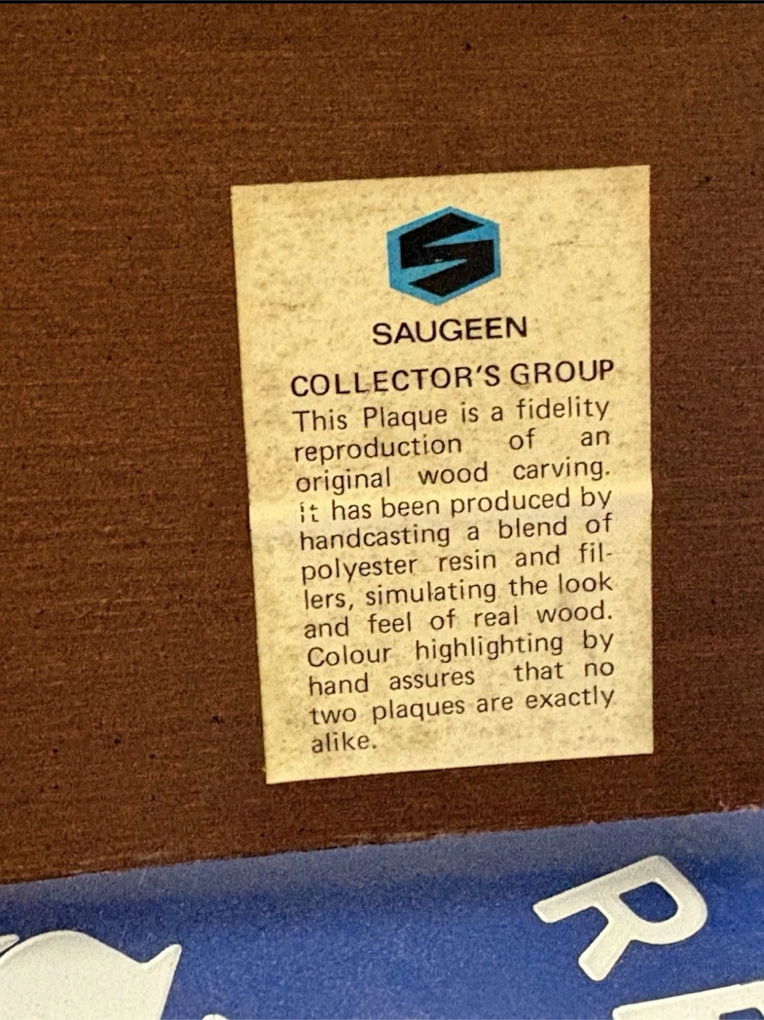 Saugeen Collector's Group Wall Plaque - photo 4