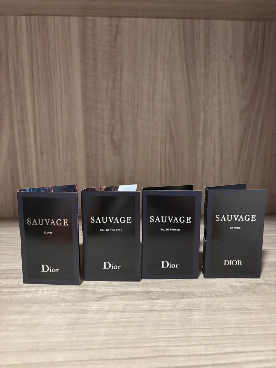 Dior Sauvage Elixir EDT EDP Extrait 4-Piece Sample Set 1ml each