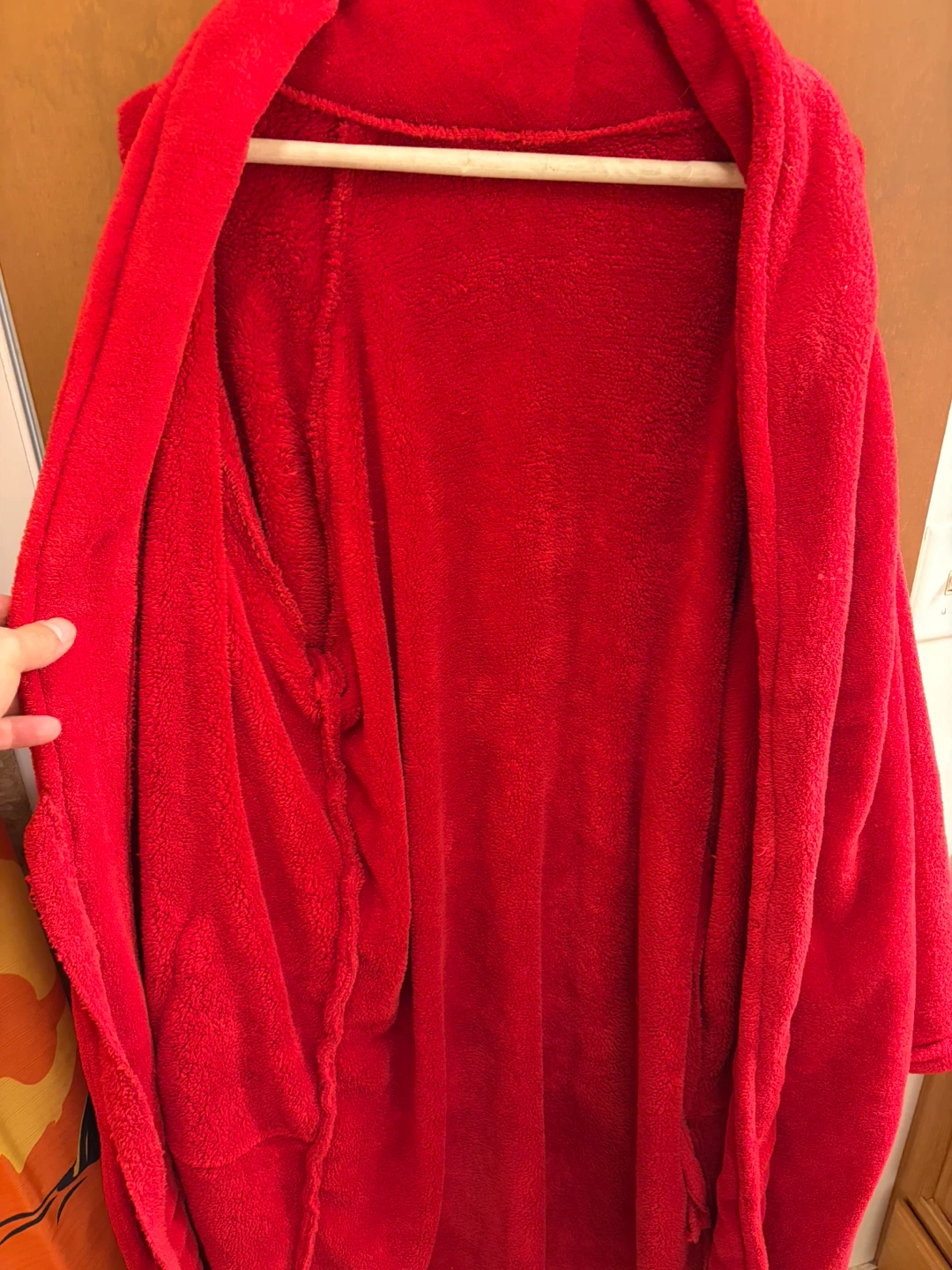 Red Plush Bathrobe - photo 3