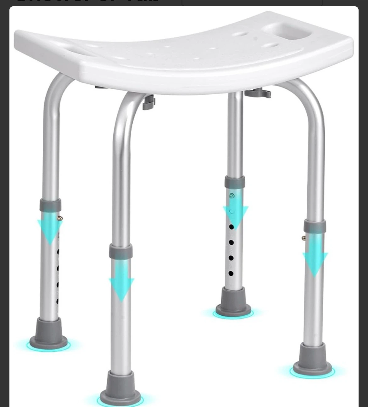 Adjustable Shower Stool