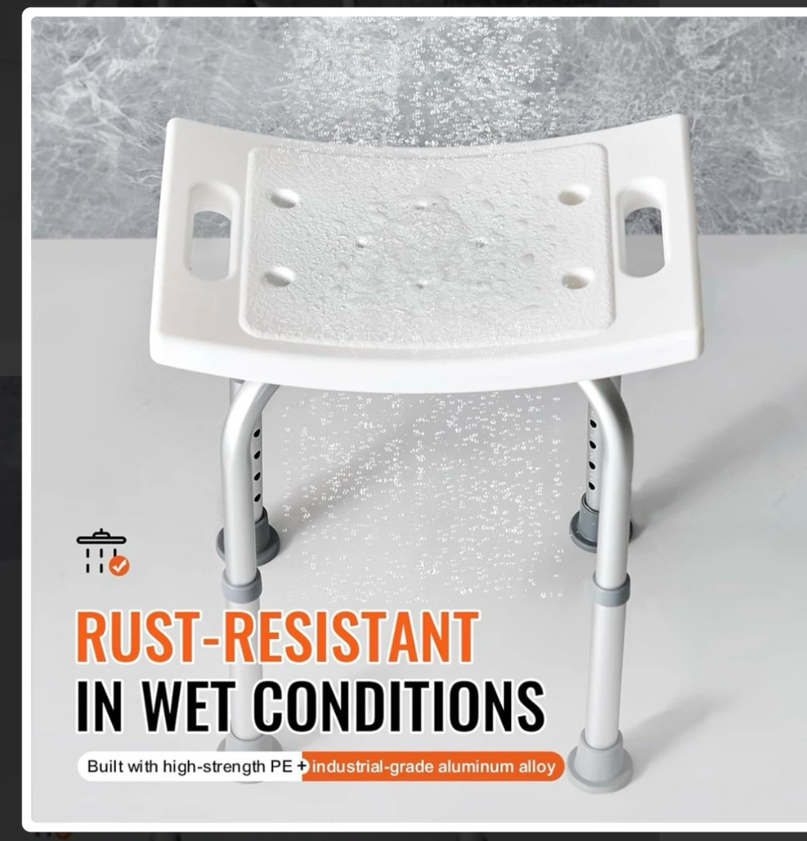Adjustable Shower Stool - photo 3