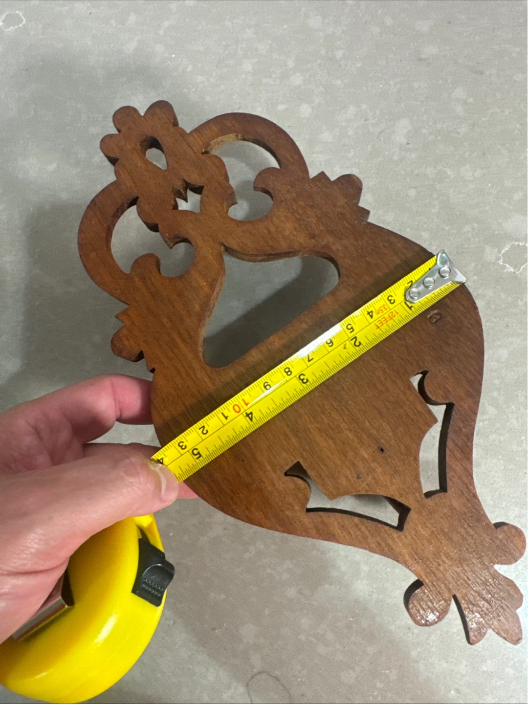 Vintage Carved Wood Wall Sconce Candle Holder - photo 5