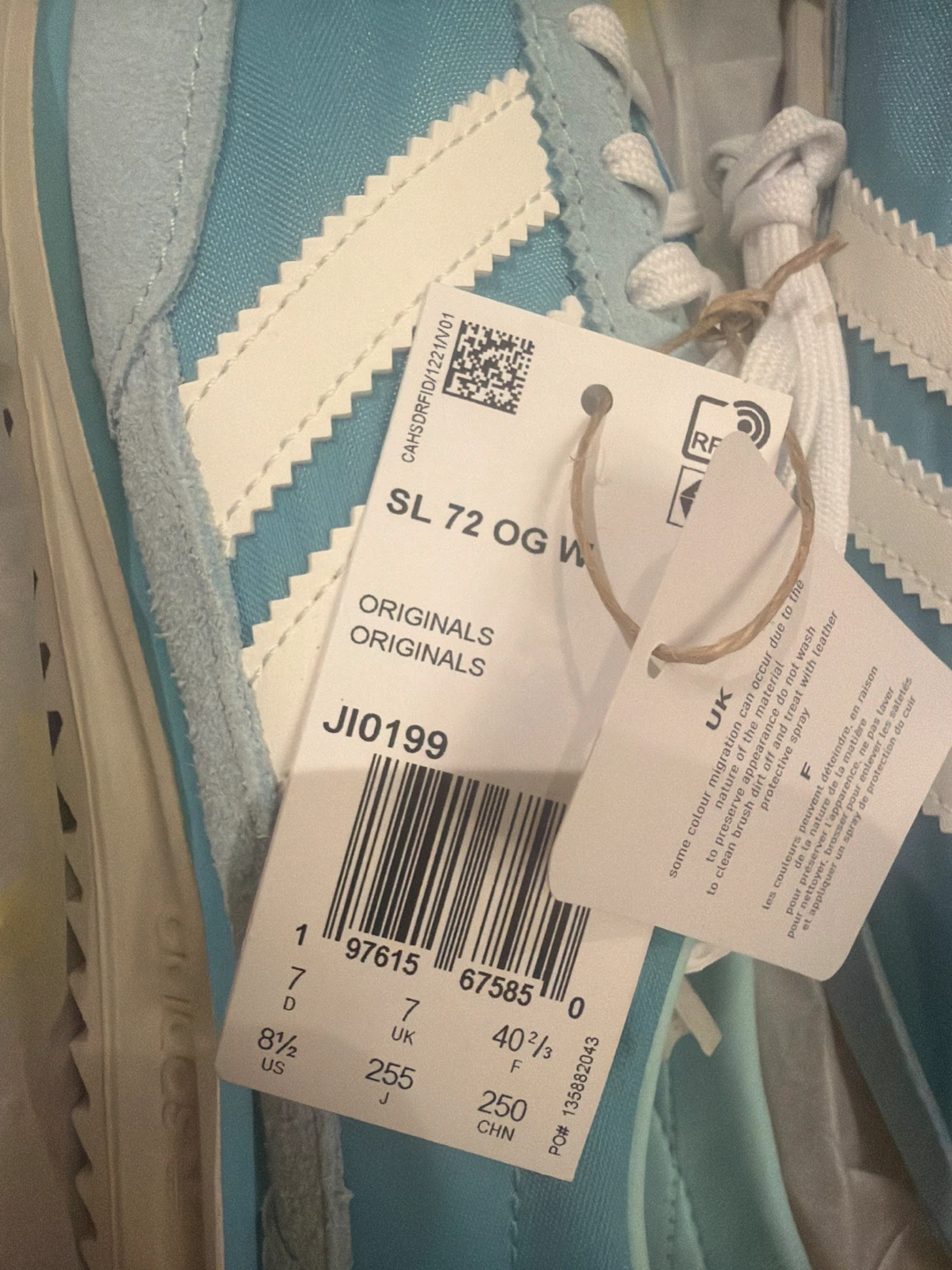 Adidas SL 72 OG W Shoes - Light Blue - Size 8.5 US - photo 2
