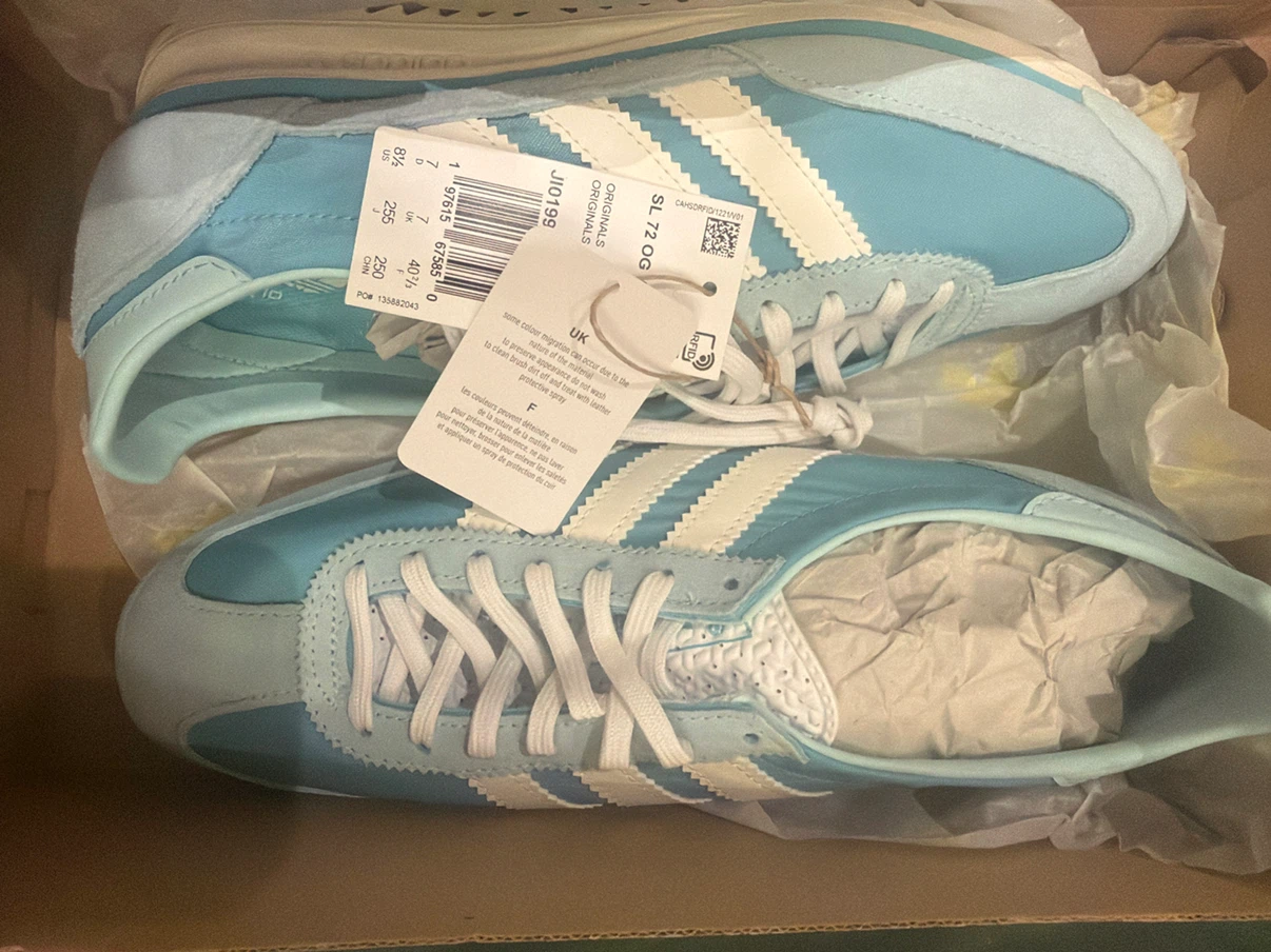 Adidas SL 72 OG W Shoes - Light Blue - Size 8.5 US - photo 3