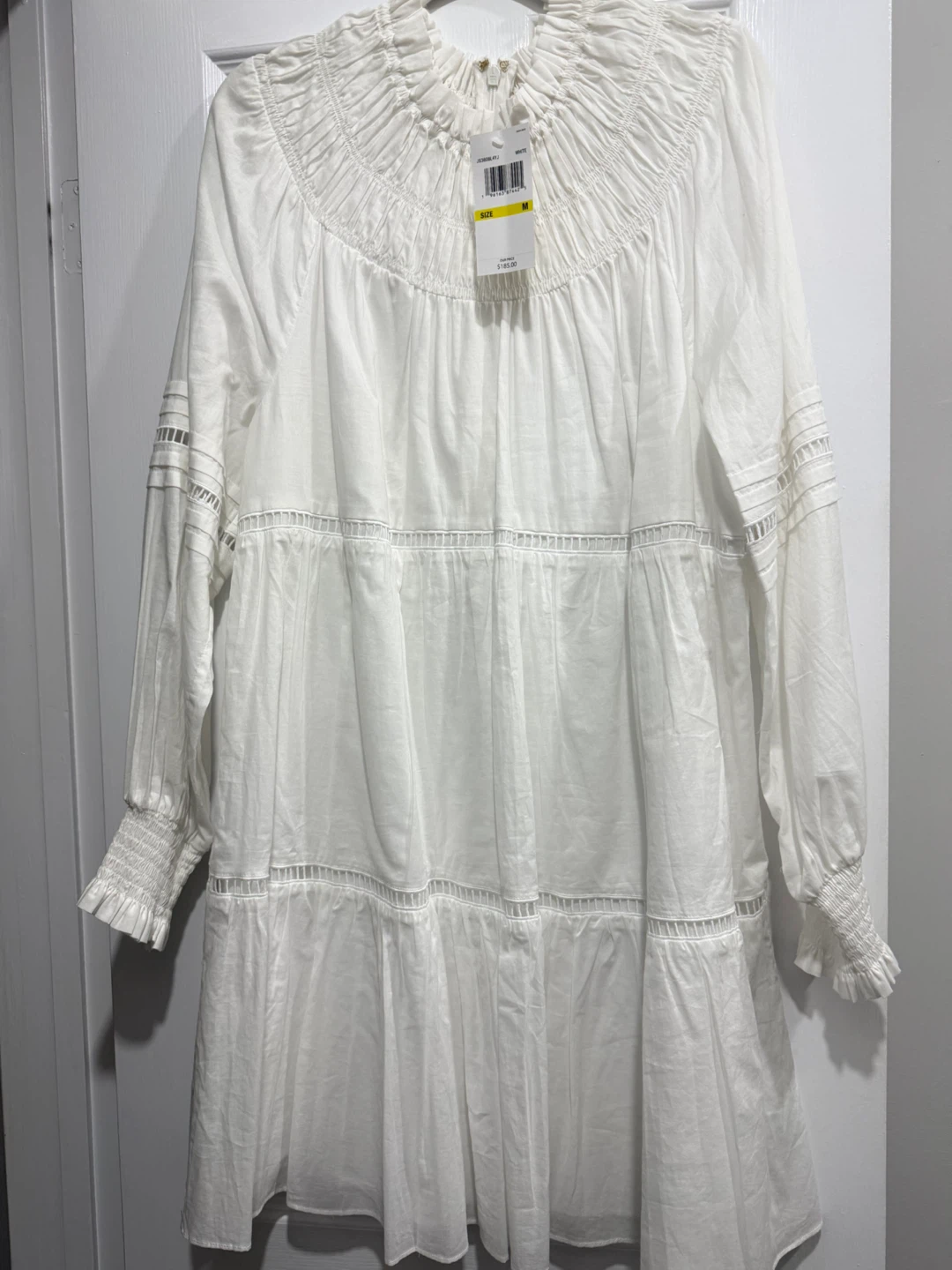 MICHAEL Michael Kors White Smocked Dress