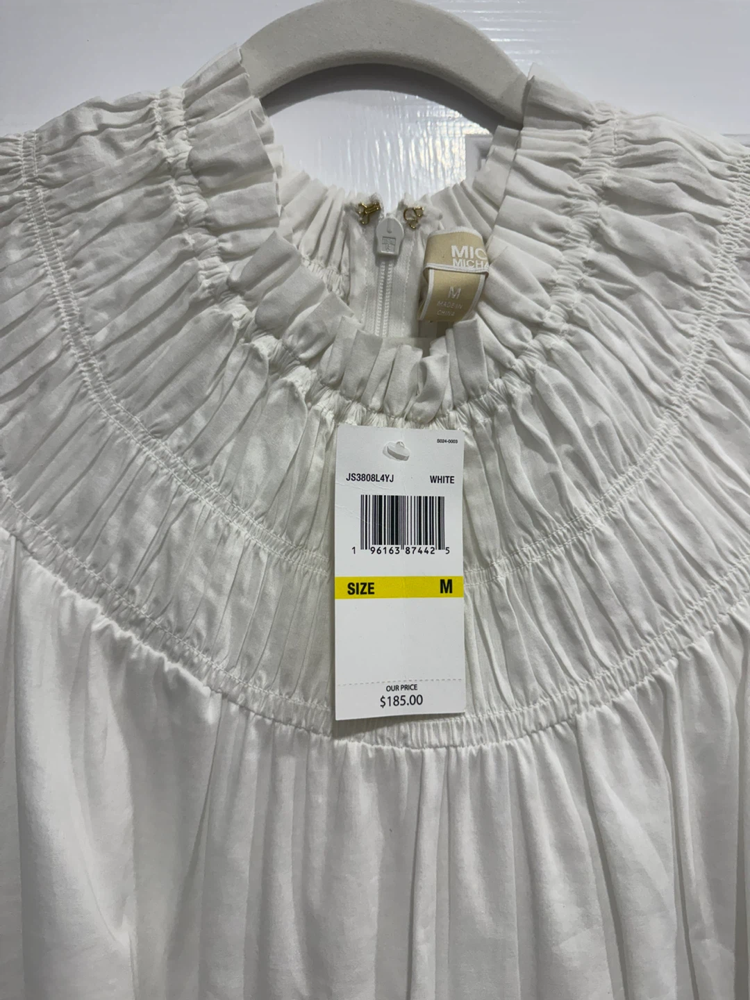 MICHAEL Michael Kors White Smocked Dress - photo 3