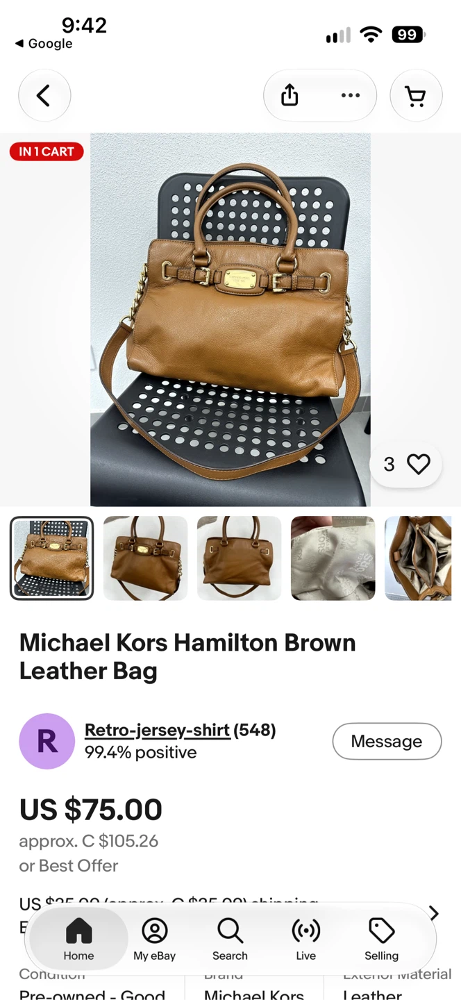 Michael Kors Hamilton Leather Bag - photo 5