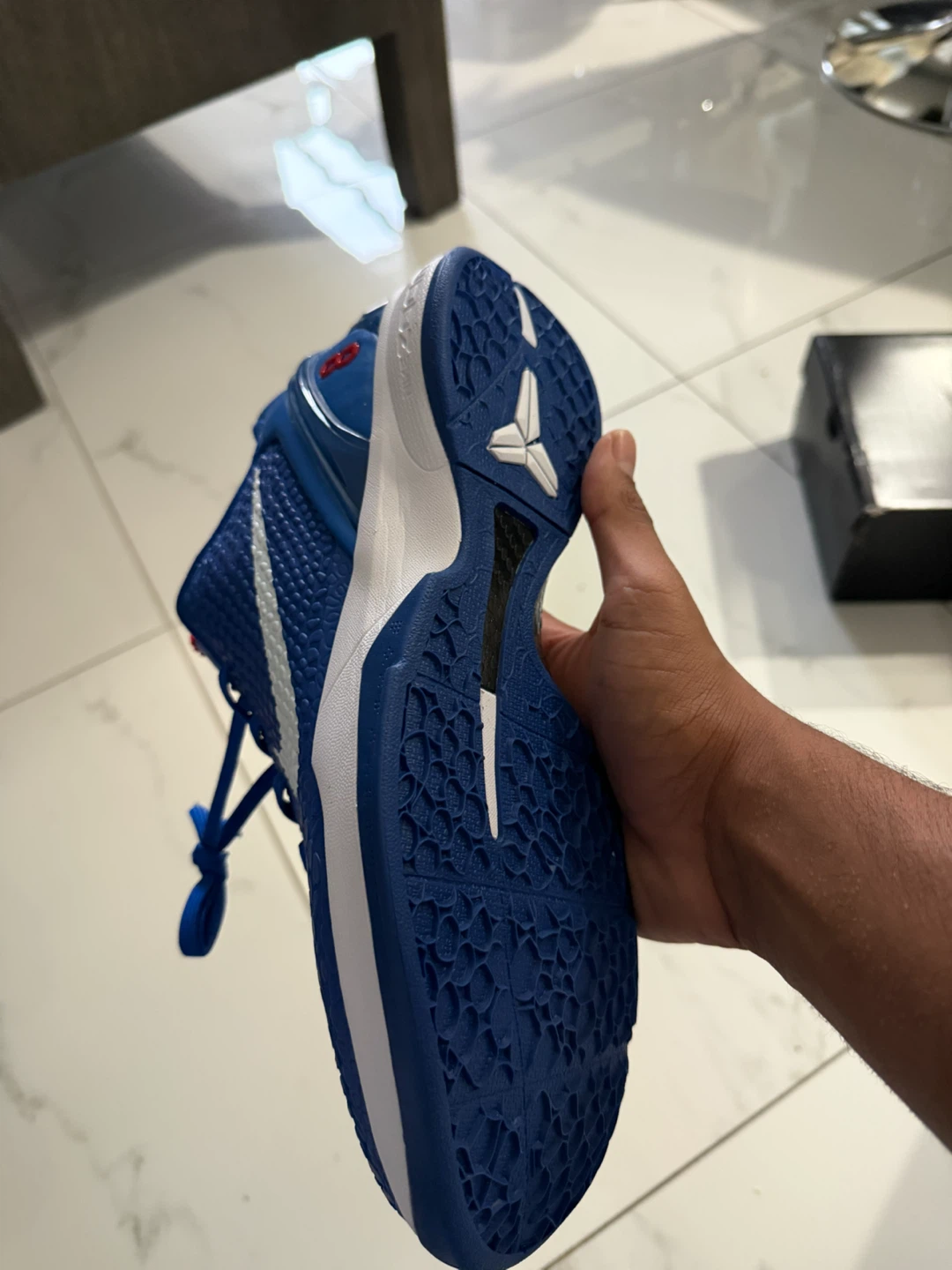 Nike Kobe 6 Protro Blue Basketball Shoes - photo 4