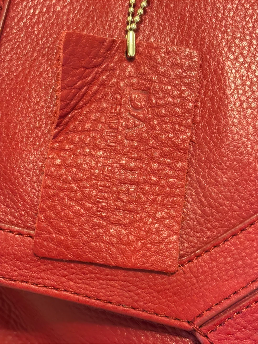 Danier Red Genuine Leather Handbag - photo 2