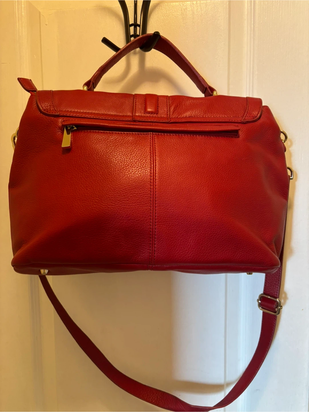 Danier Red Genuine Leather Handbag - photo 4