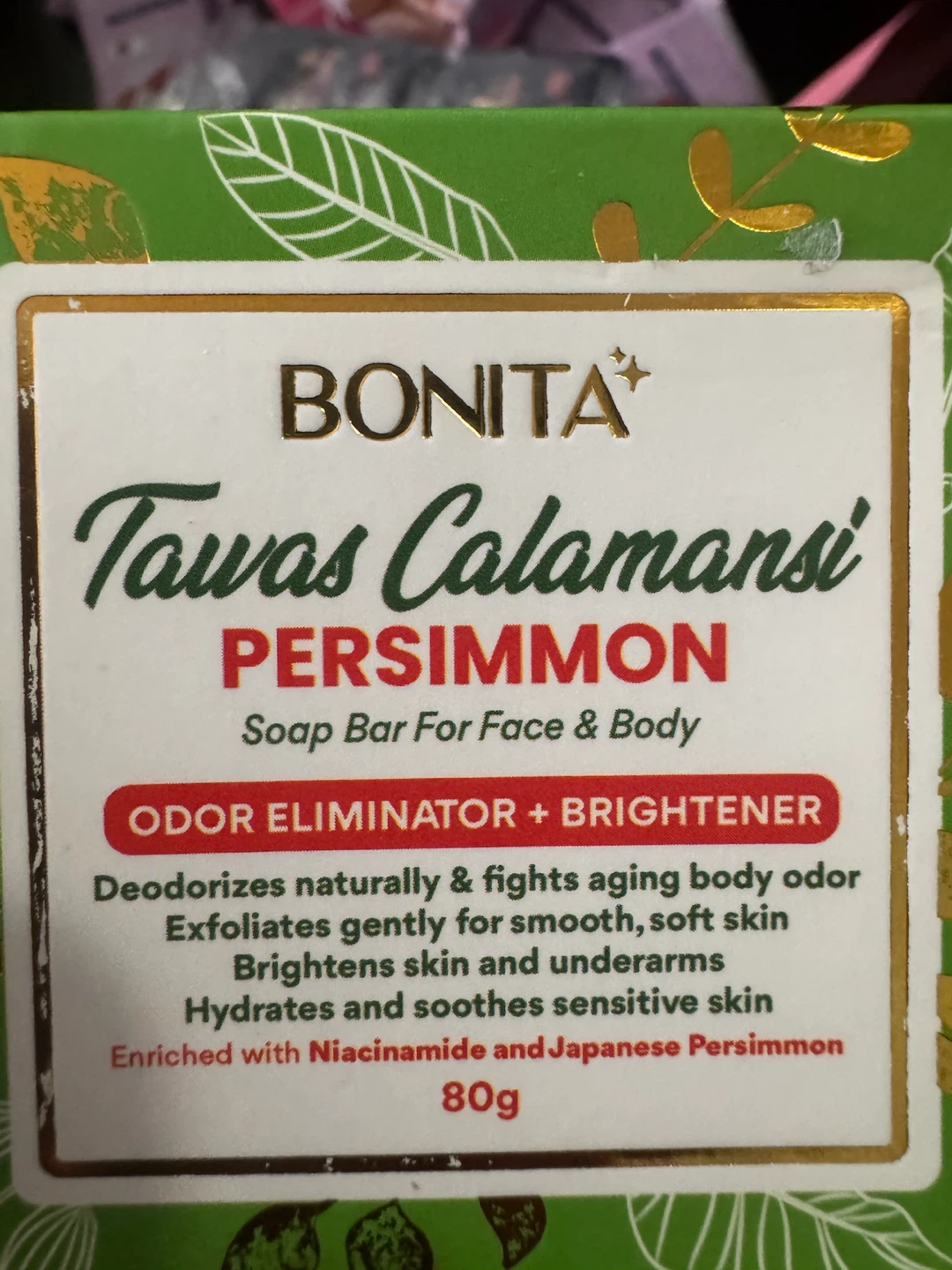 Bonita Tawas Calamansi Persimmon Soap Bar - photo 2