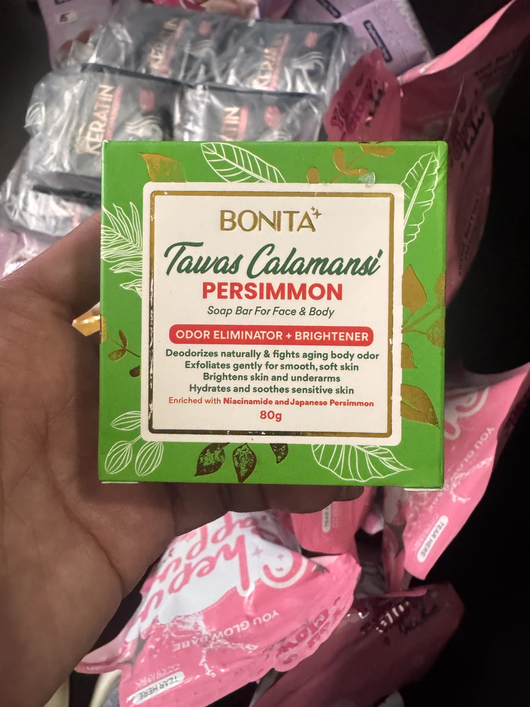 Bonita Tawas Calamansi Persimmon Soap Bar - photo 3