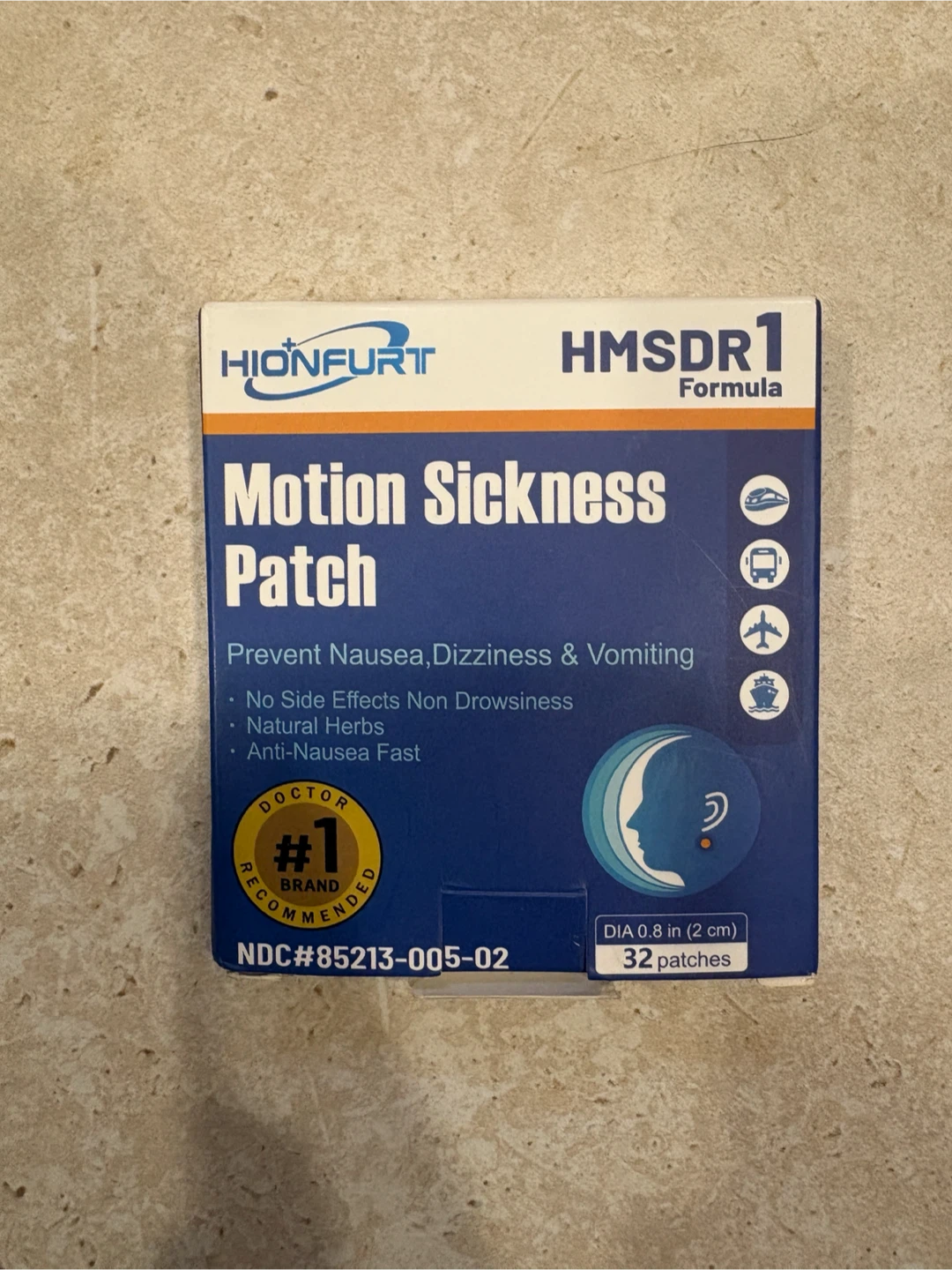 Hionfurt Motion Sickness Patches - 32 Pack