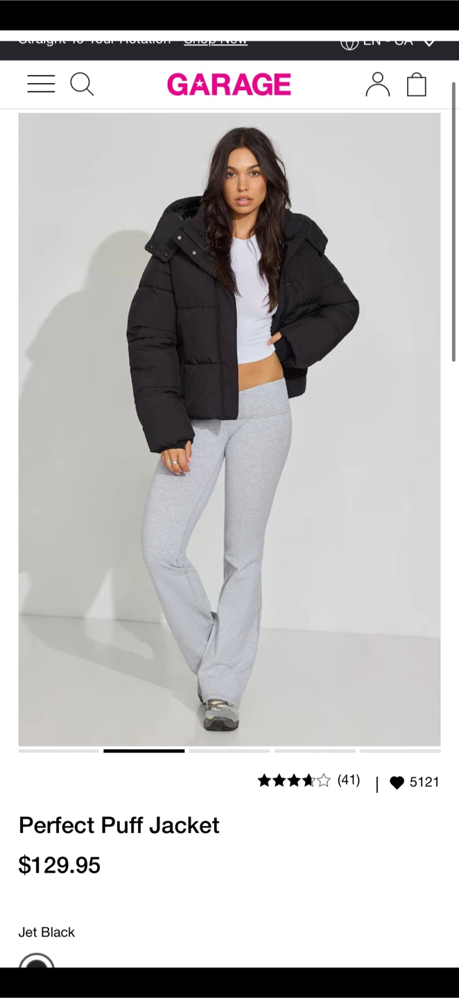 Garage Perfect Puff Jacket in Jet Black - photo 3