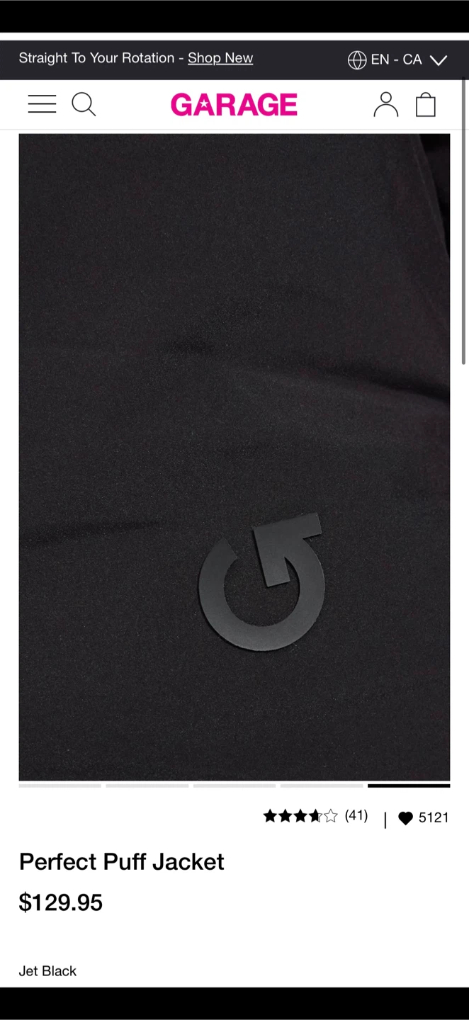 Garage Perfect Puff Jacket in Jet Black - photo 5