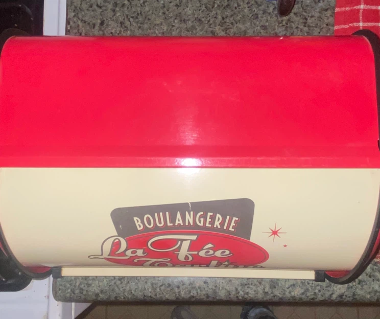 La Fée Tartine Vintage Red Bread Box - photo 4