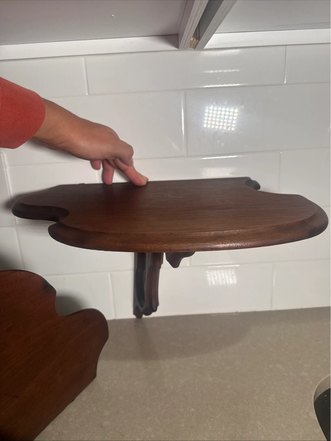 Vintage Wall Mounted Wooden Shelf