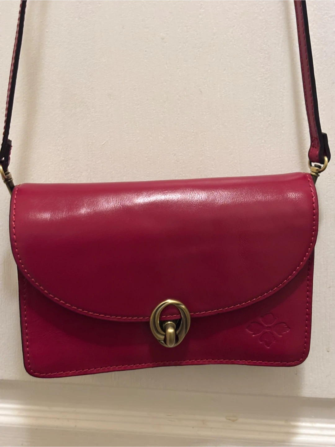 Patricia Nash Pink Leather Crossbody Bag