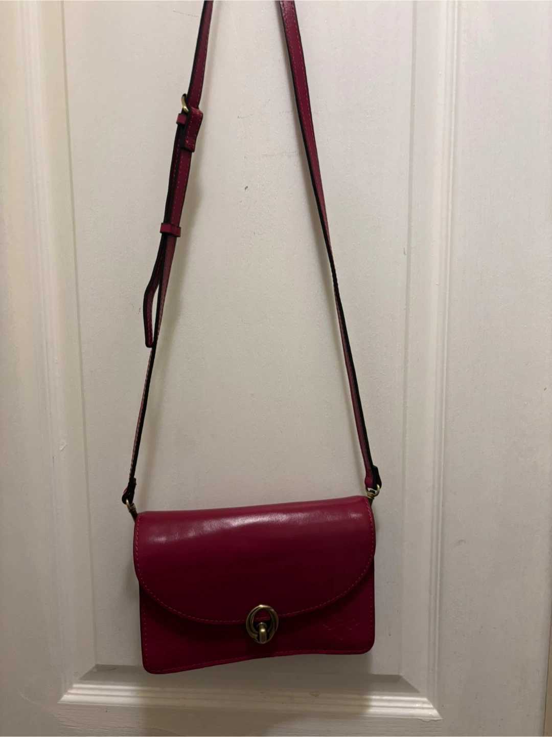 Patricia Nash Pink Leather Crossbody Bag - photo 5