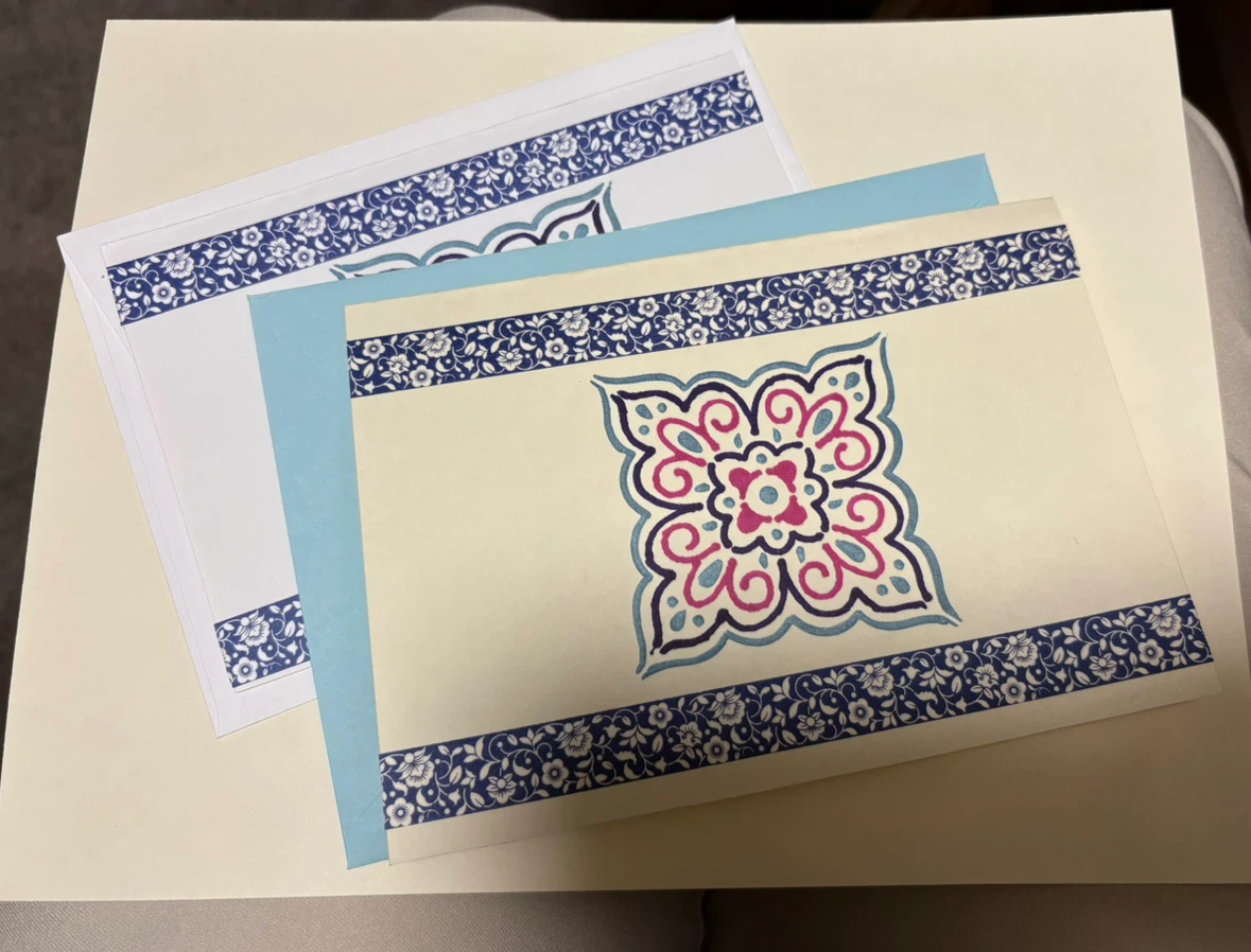 Set of 2 note Cards with Envelopes