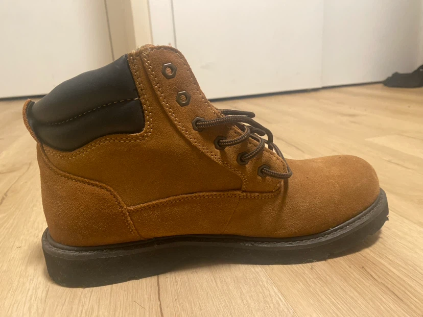 George Tan Suede Work Boots