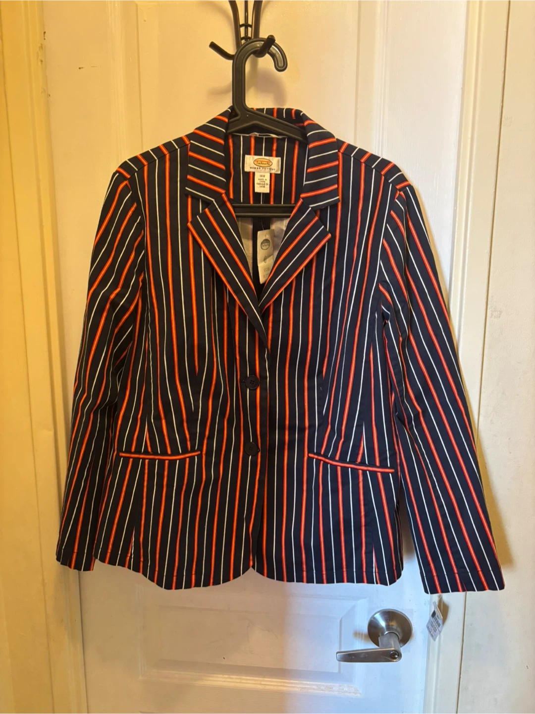 Talbots Woman Petites Striped Blazer