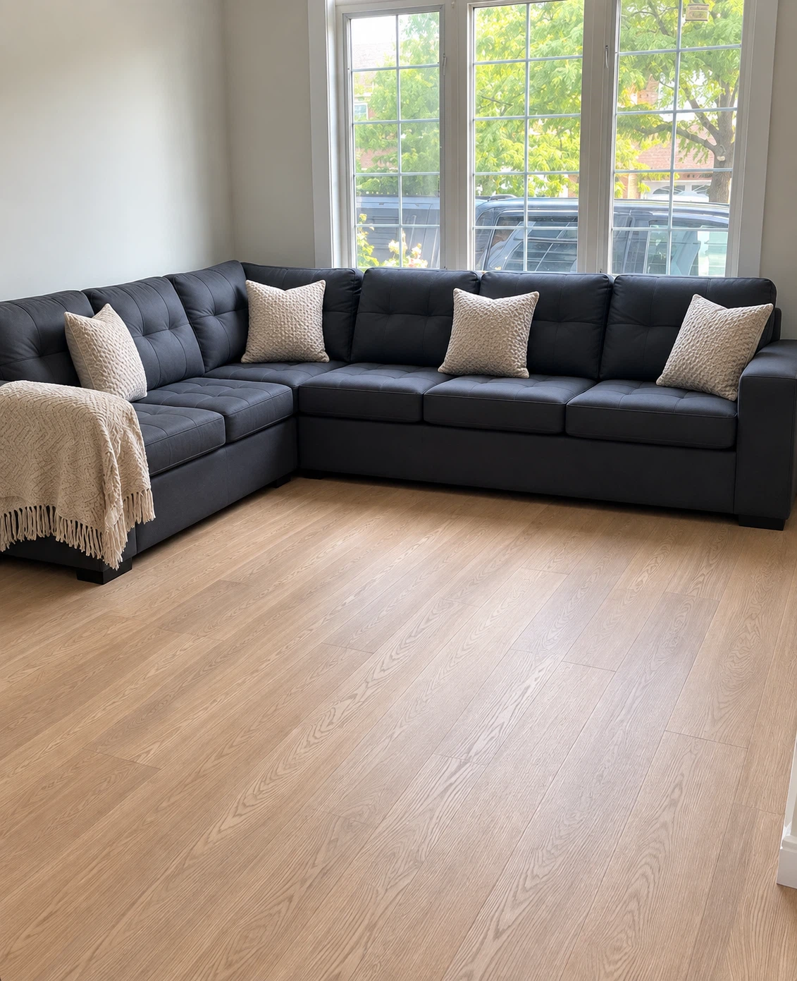 Dark Grey Sectional Sofa - photo 2