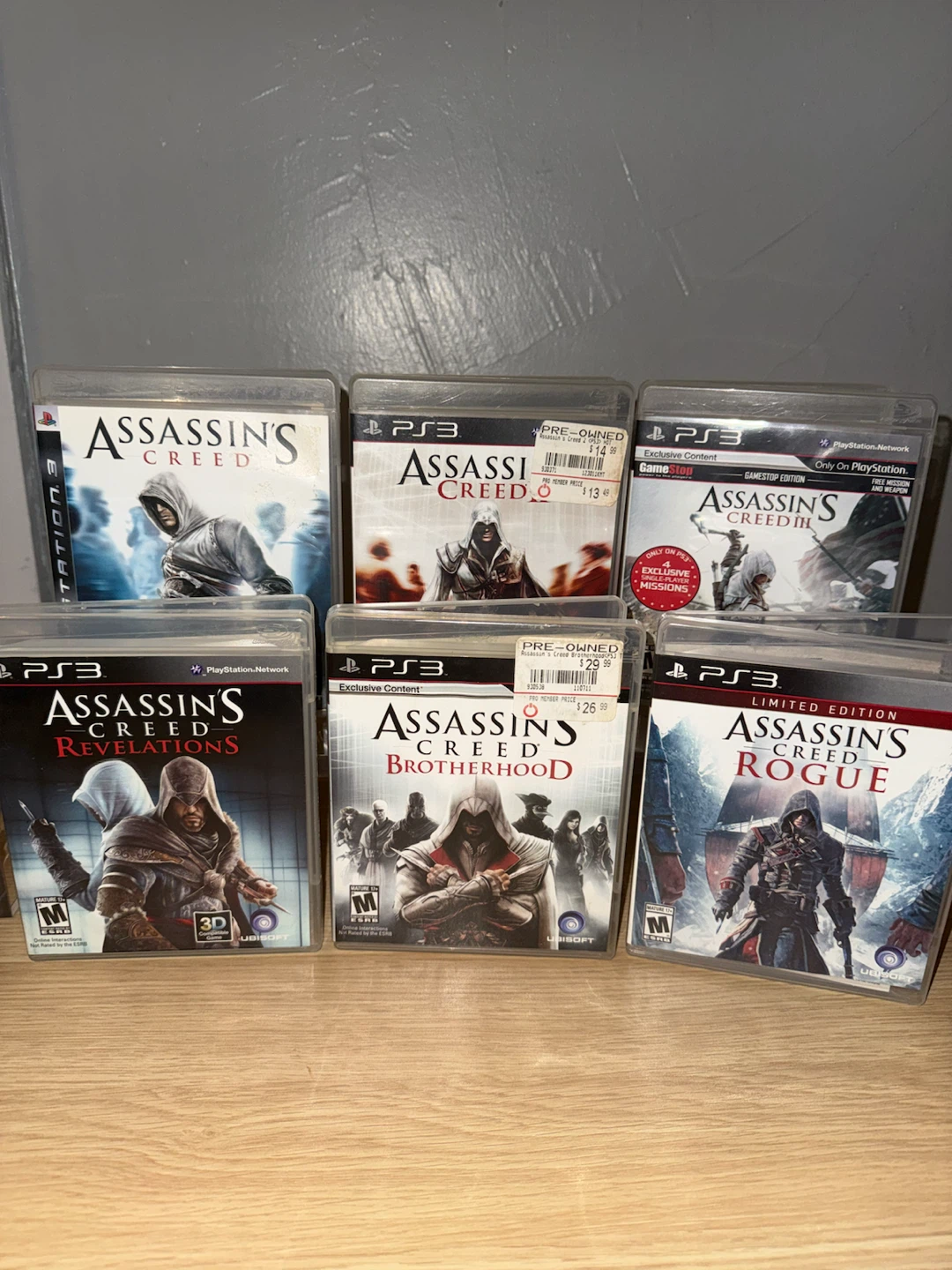 6 Assassin's Creed Games for PS3