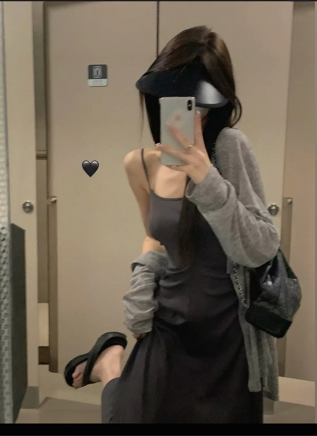 Apsuae Grey Cardigan and Slip Dress Set - photo 2