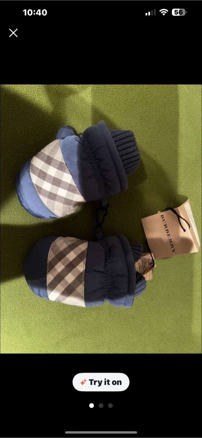 Burberry Kids Mittens Size 13