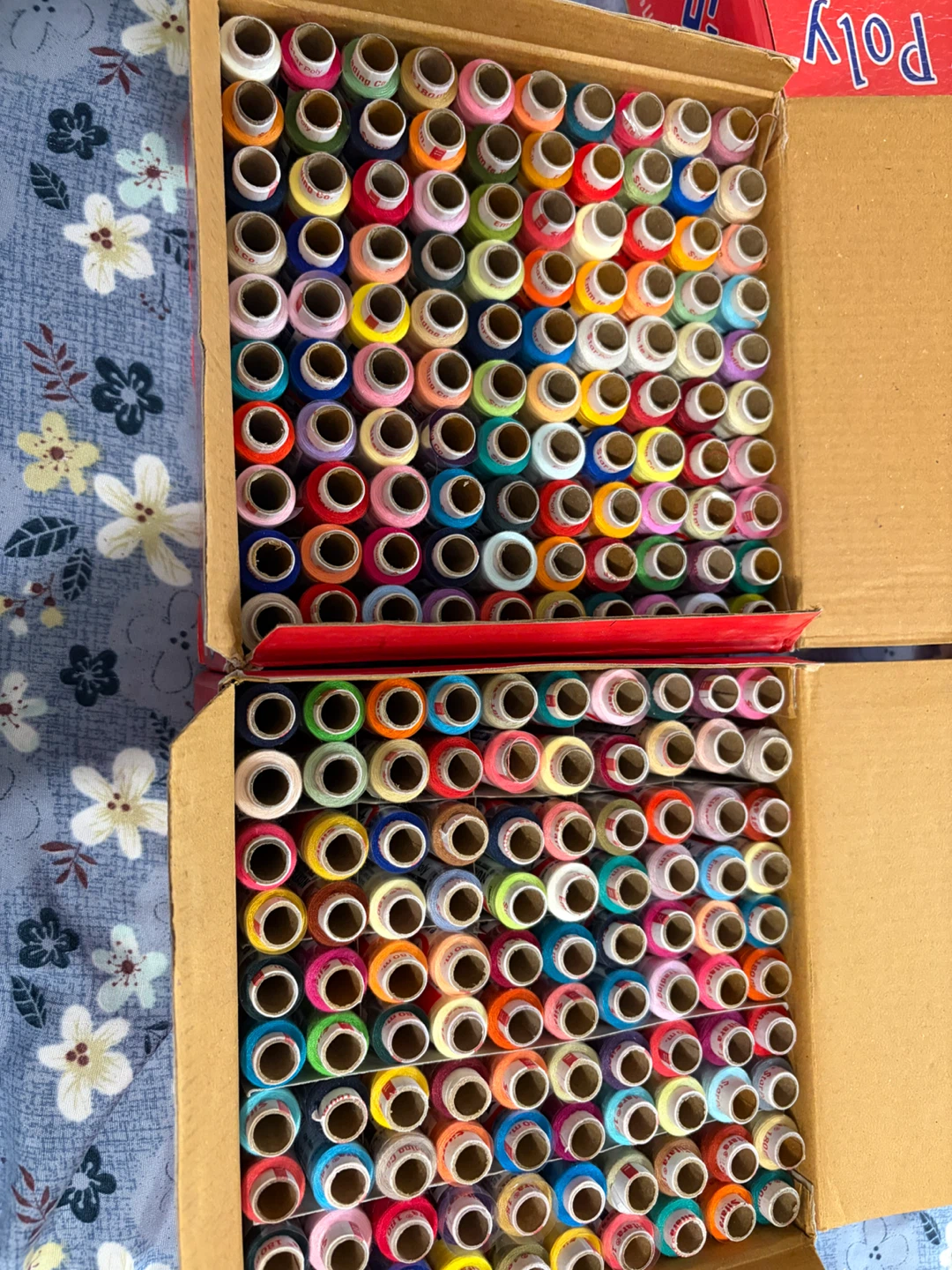 100 polyester thread spools for $30 (180 metres each spool) - photo 3