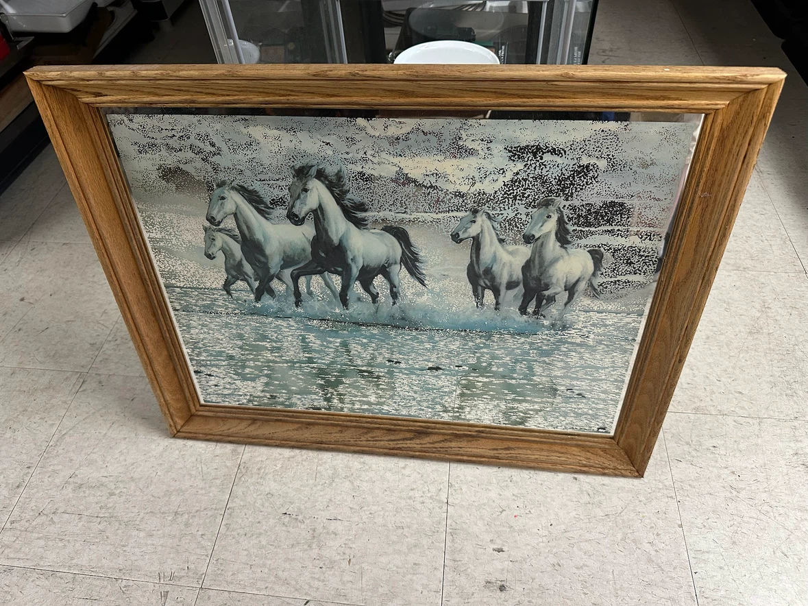 Vintage Graphic Arts Mirror