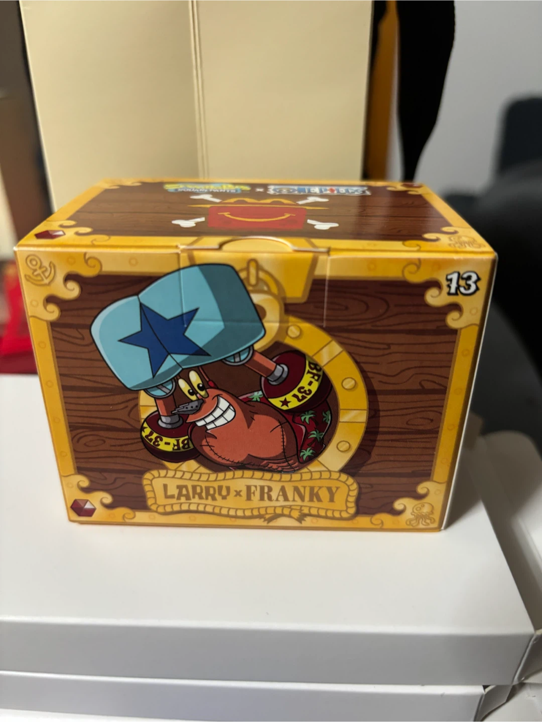 McDonalds Spongebob x One Piece Larry x Franky Figure