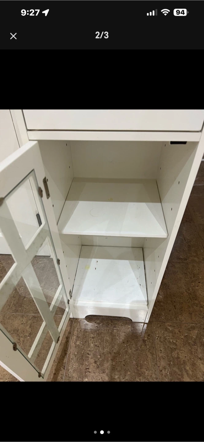 White Bathroom Cabinet - photo 2