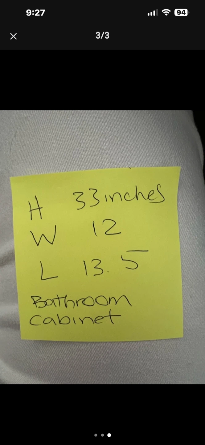 White Bathroom Cabinet - photo 3