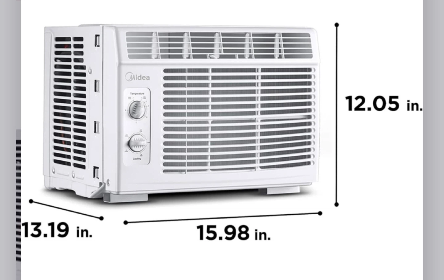 MIDEA® EasyCool Window Air Conditioner - 5000 BTU - White