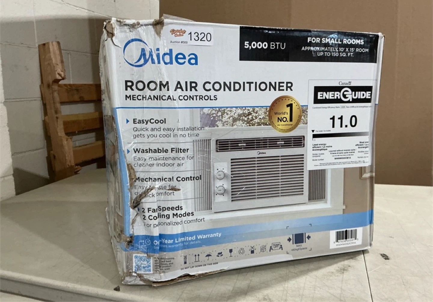 MIDEA® EasyCool Window Air Conditioner - 5000 BTU - White - photo 4