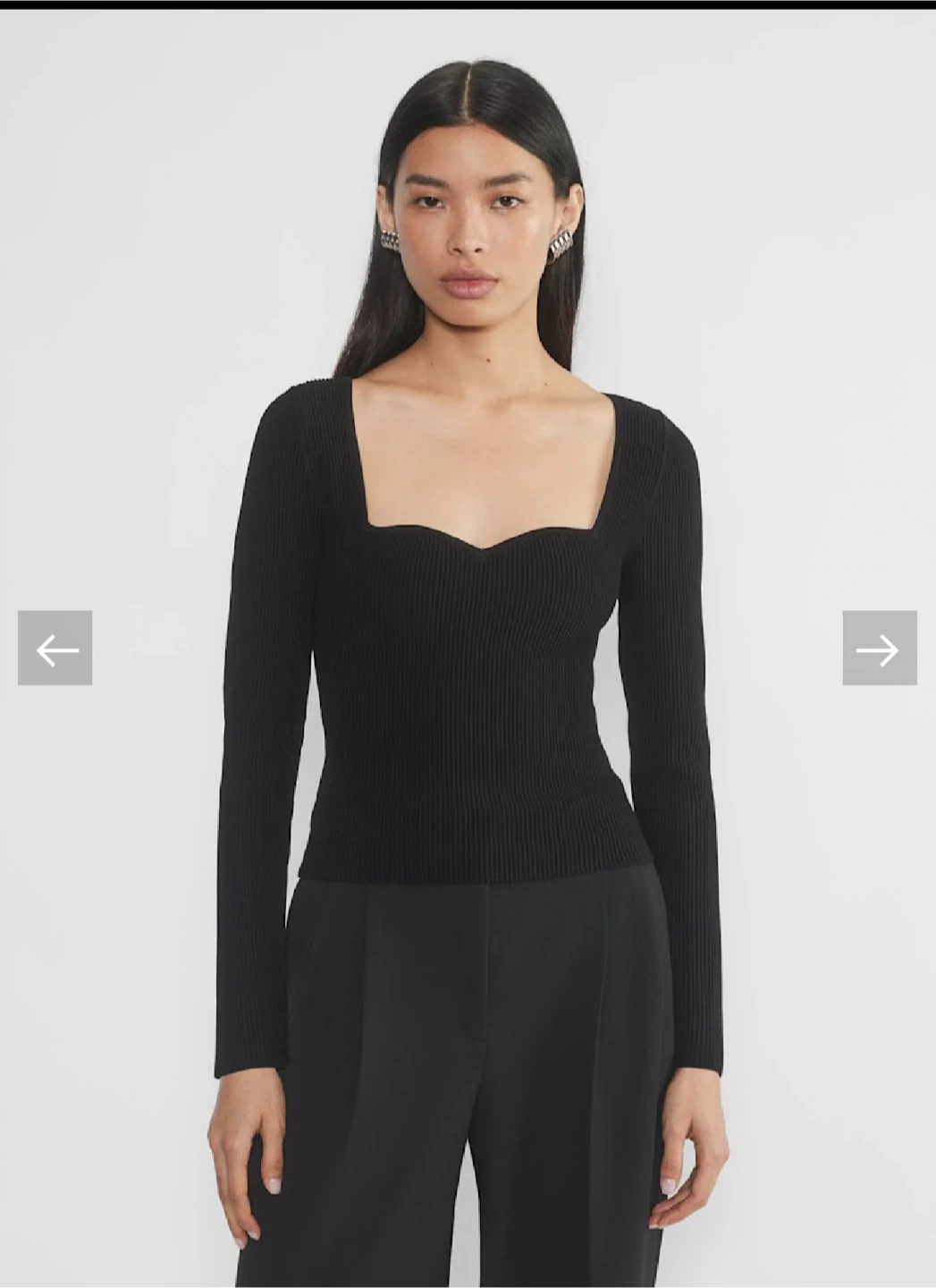 Aritizia Babaton Sculpt Knit Sweetheart Longsleeve - photo 2