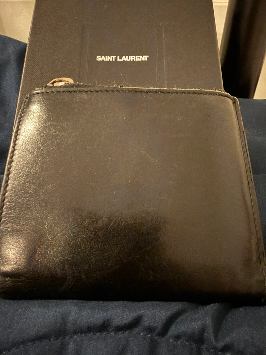 Saint Laurent Black Leather Wallet - photo 3
