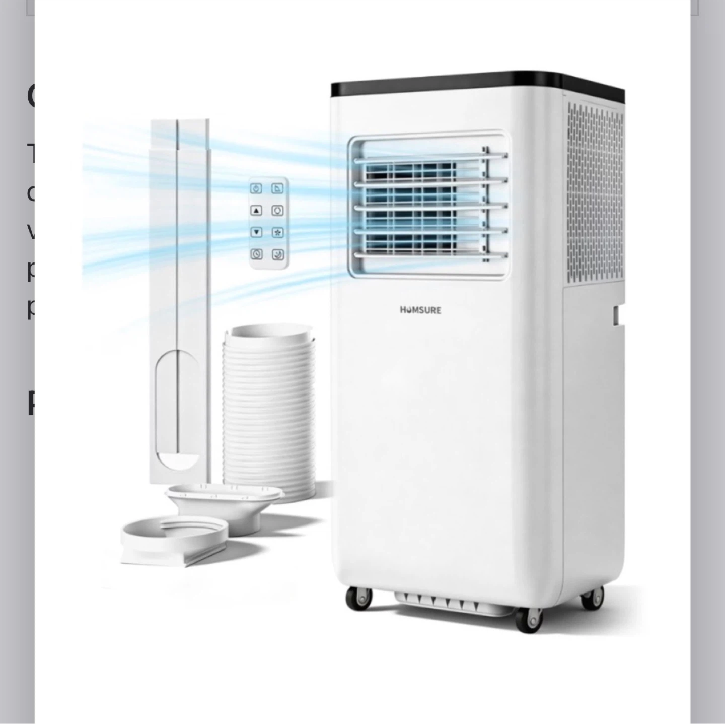 HUMSURE Portable Air Conditioner - 10000 BTU - Brand New