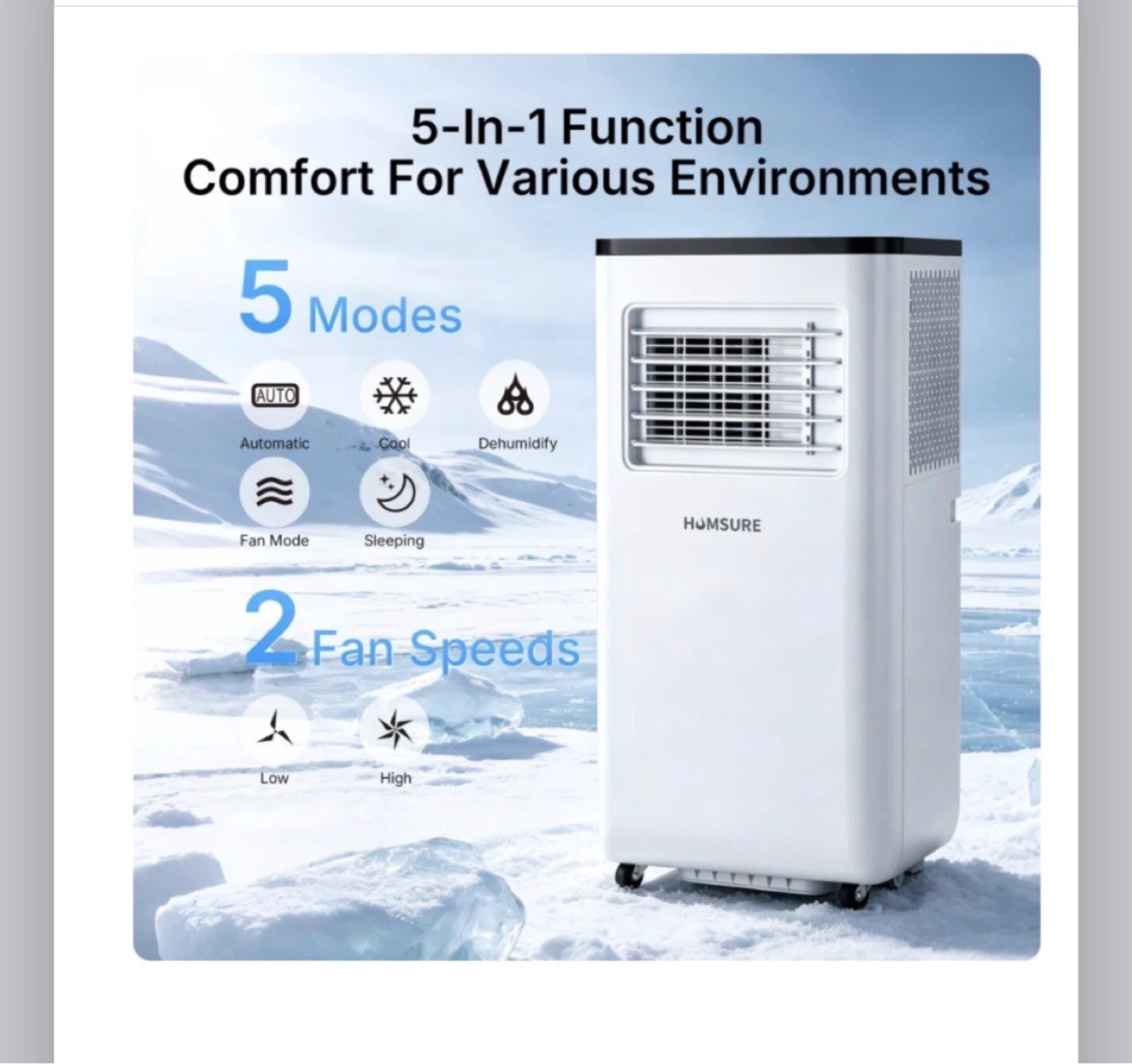 HUMSURE Portable Air Conditioner - 10000 BTU - Brand New - photo 2