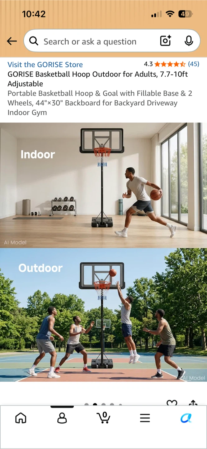 GORISE Portable Basketball Hoop - photo 2