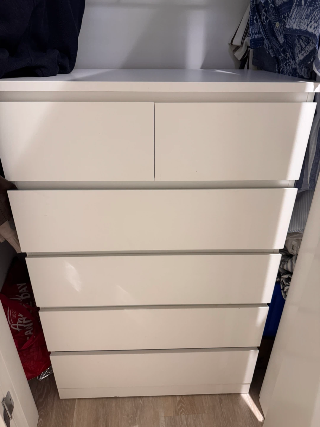 IKEA Storklinta 6-drawer chest, white