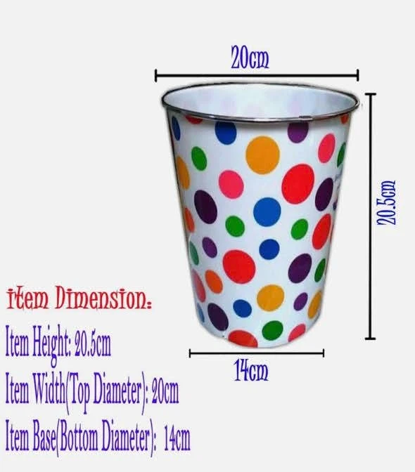 Polka Dot Waste Bin