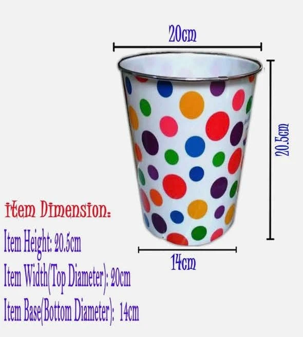 Polka Dot Waste Bin - photo 2