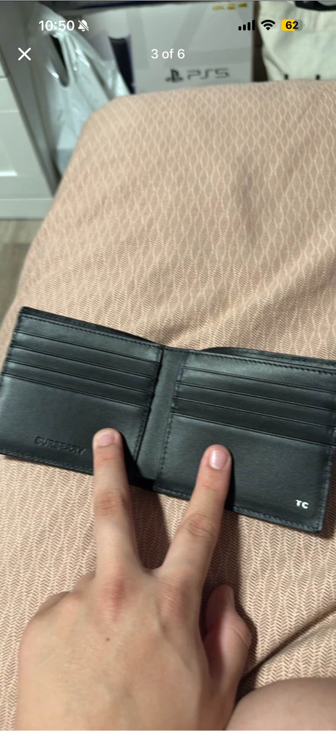 Brand new - Men’s Burberry Check Bifold Wallet - photo 3