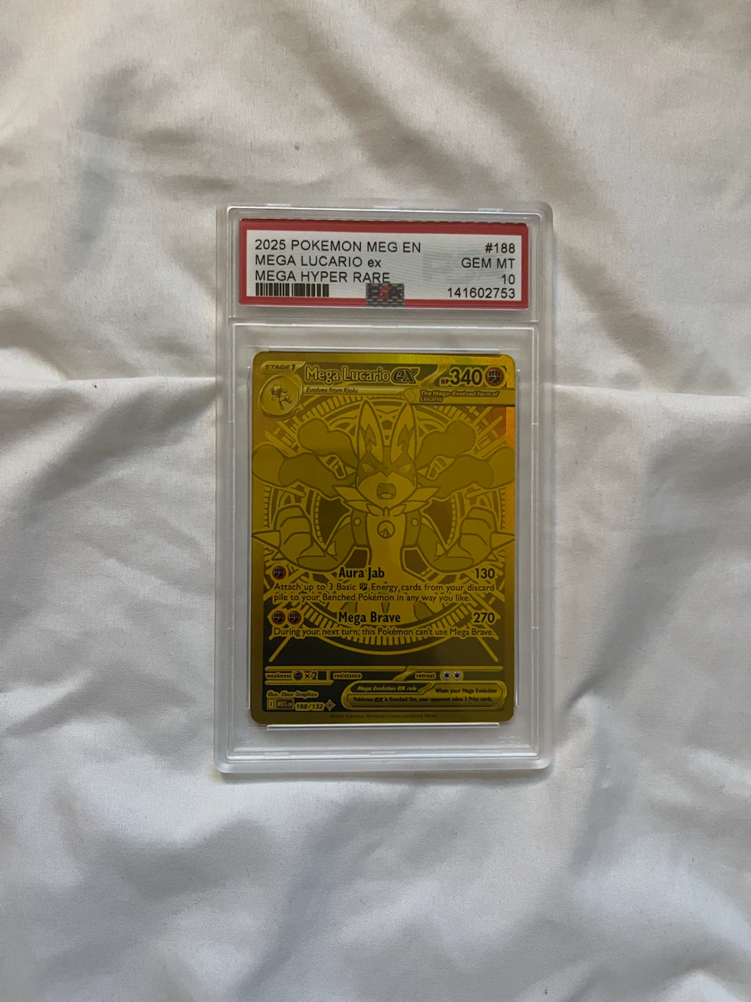 PSA 10 Reshiram ex and Mega Lucario ex Pokemon Cards - photo 3