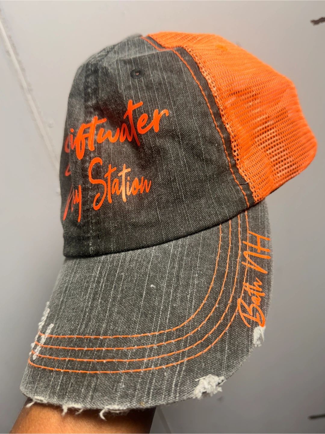 Swiftwater Way Station Distressed Trucker Hat - photo 2