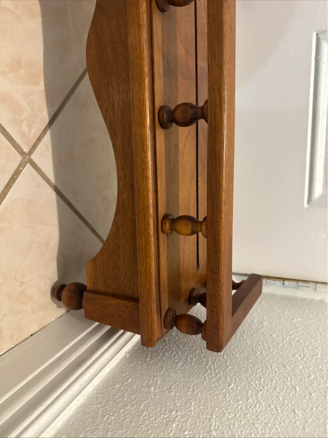 Wooden Wall-Mounted Spice Rack - photo 4